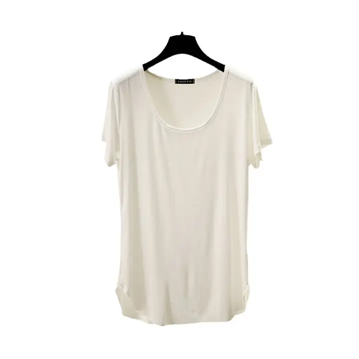 Women Korean Style Round Neck Candy Color T-Shirt