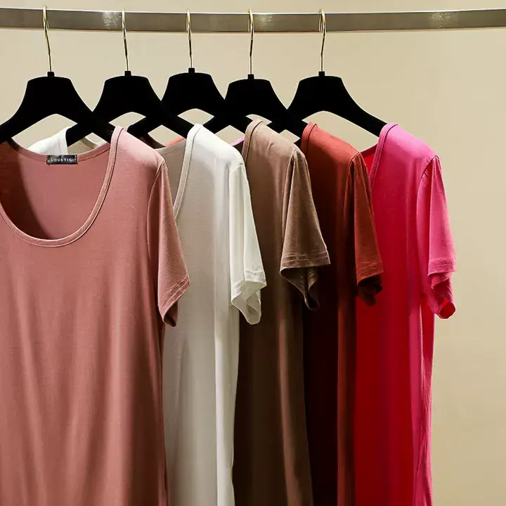 Women Korean Style Round Neck Candy Color T-Shirt — feature 11
