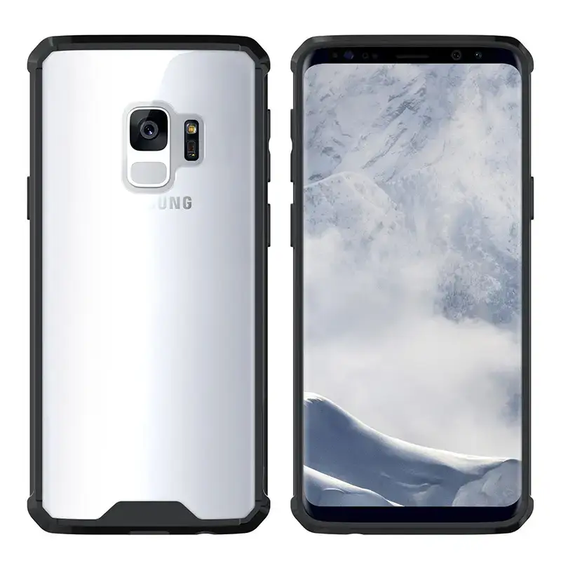 Transparent Two-Color Mobile Phone Case for Samsung S10 S9 Plus - Image 4