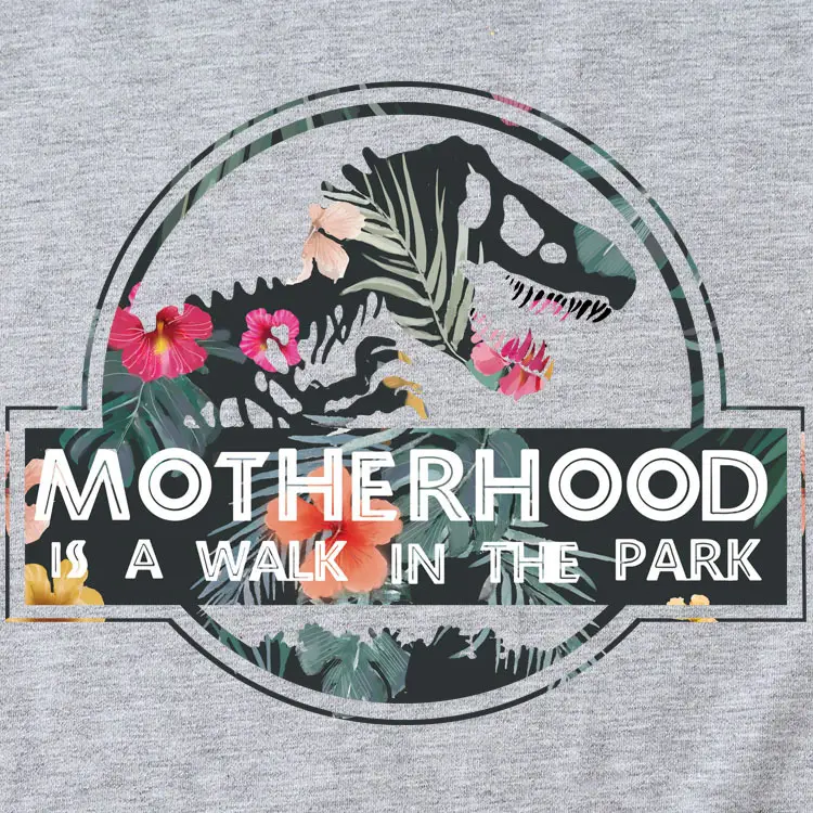 MOTHERHOOD T-Shirt Maroon Walk in Park Graphic - Image 25