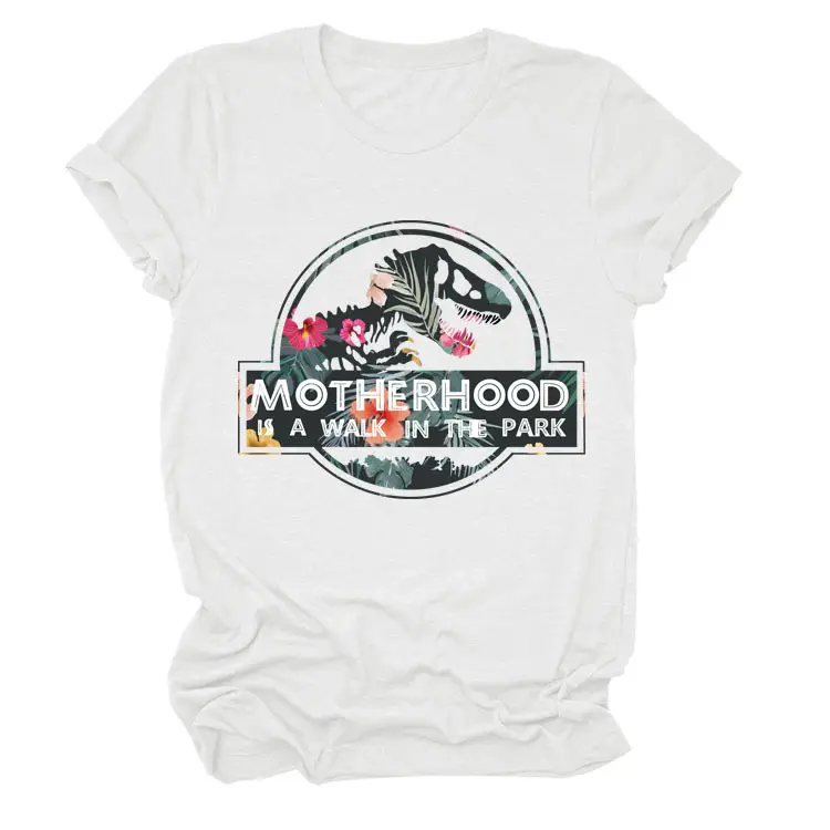 MOTHERHOOD T-Shirt Maroon Walk in Park Graphic - Image 7