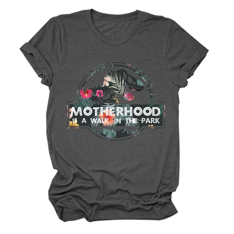 MOTHERHOOD T-Shirt Maroon Walk in Park Graphic - Image 2