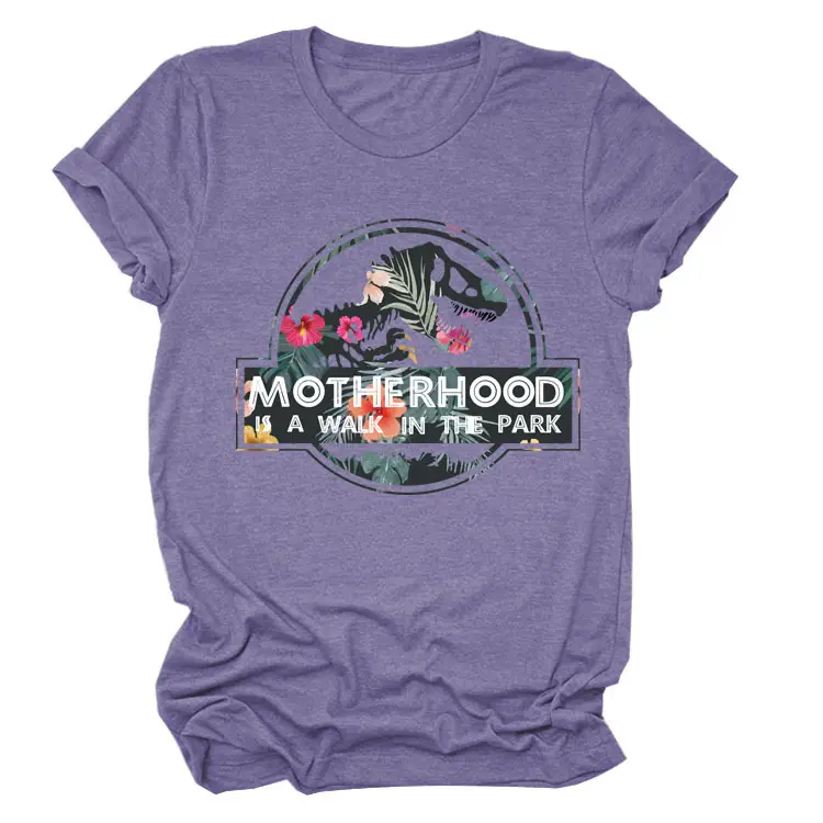 MOTHERHOOD T-Shirt Maroon Walk in Park Graphic - Image 15
