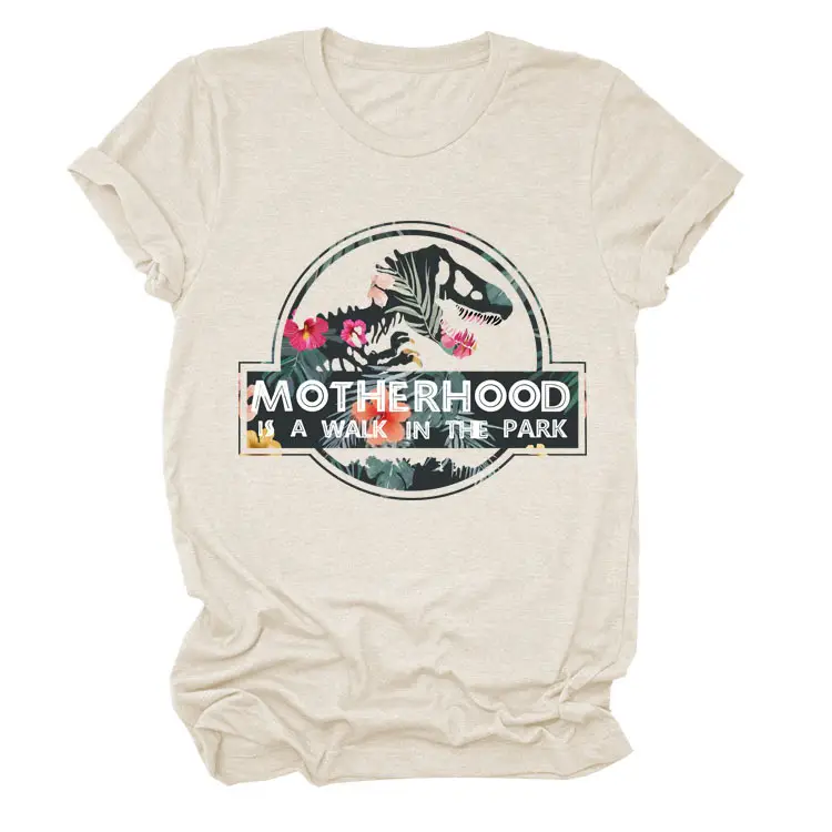 MOTHERHOOD T-Shirt Maroon Walk in Park Graphic - Image 17