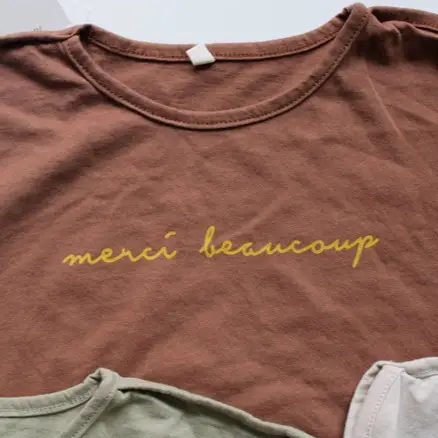 2024 Summer Kids T-Shirts Korean Printed Round Neck