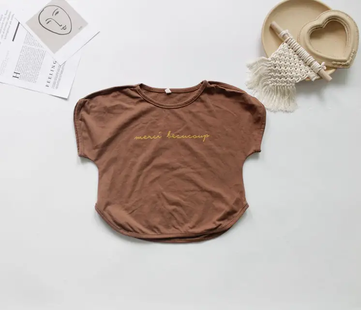 2024 Summer Kids T-Shirts Korean Printed Round Neck — feature 11