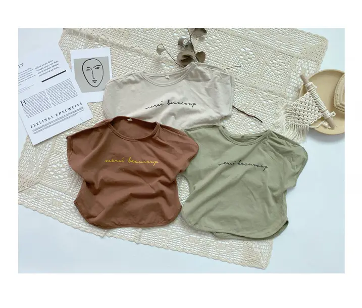 2024 Summer Kids T-Shirts Korean Printed Round Neck — feature 15