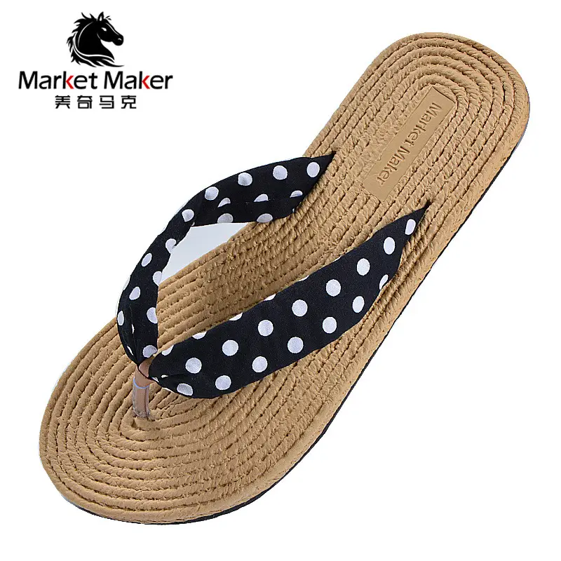 Slippers for Women, Flip-Flops for Women, New Casual Summer Cotton and Linen Fashionable Beach Flats Soles, Eva Non-Slip Beach - Image 10
