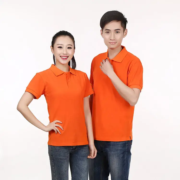 Men Blue Pique Polo Shirt Short Sleeve Lapel
