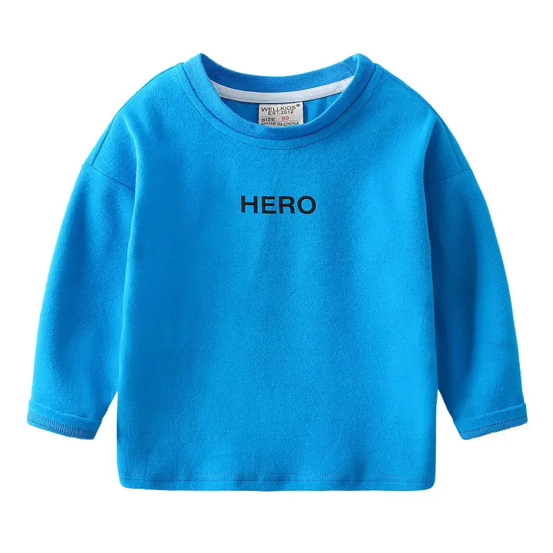 2023 Long-Sleeve Letter Printed T-Shirt for Boys Olive Green - Image 11