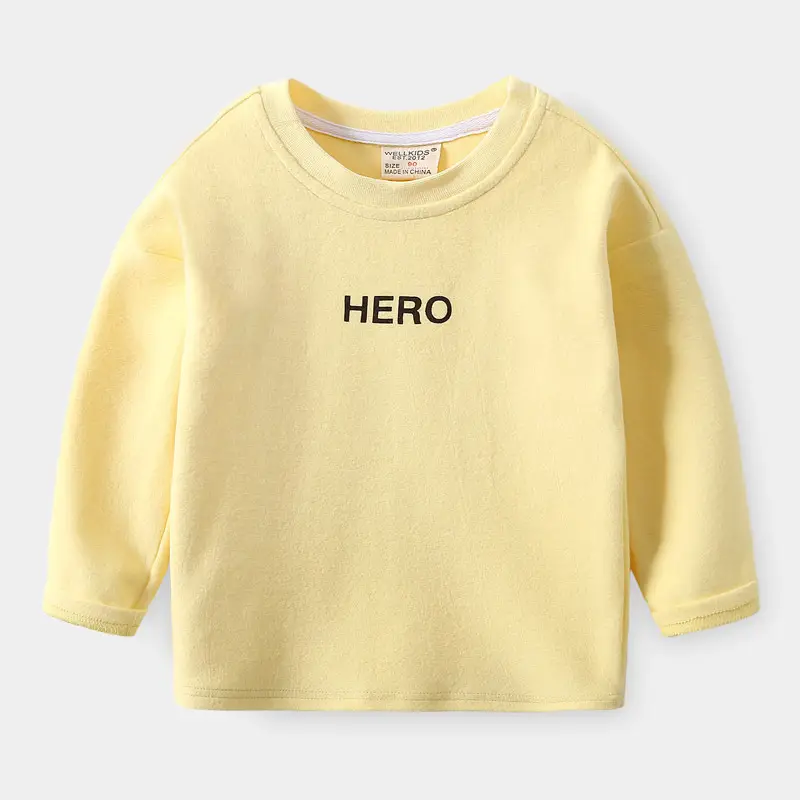 2023 Long-Sleeve Letter Printed T-Shirt for Boys Olive Green - Image 3