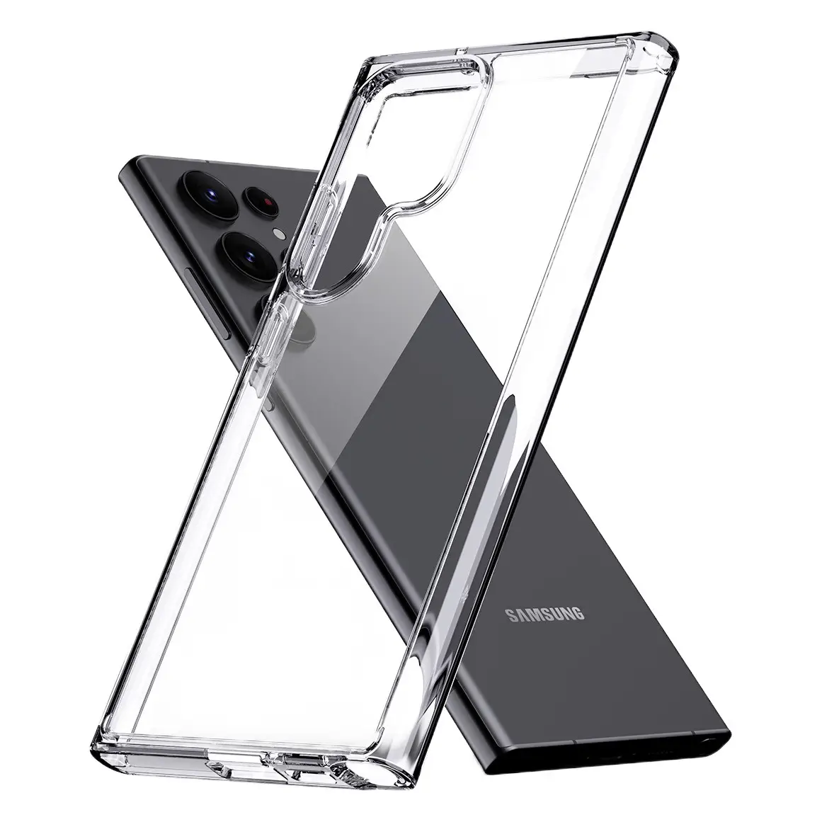 Transparent TPU Phone Case for Samsung S23 Ultra Anti-Fall Protection