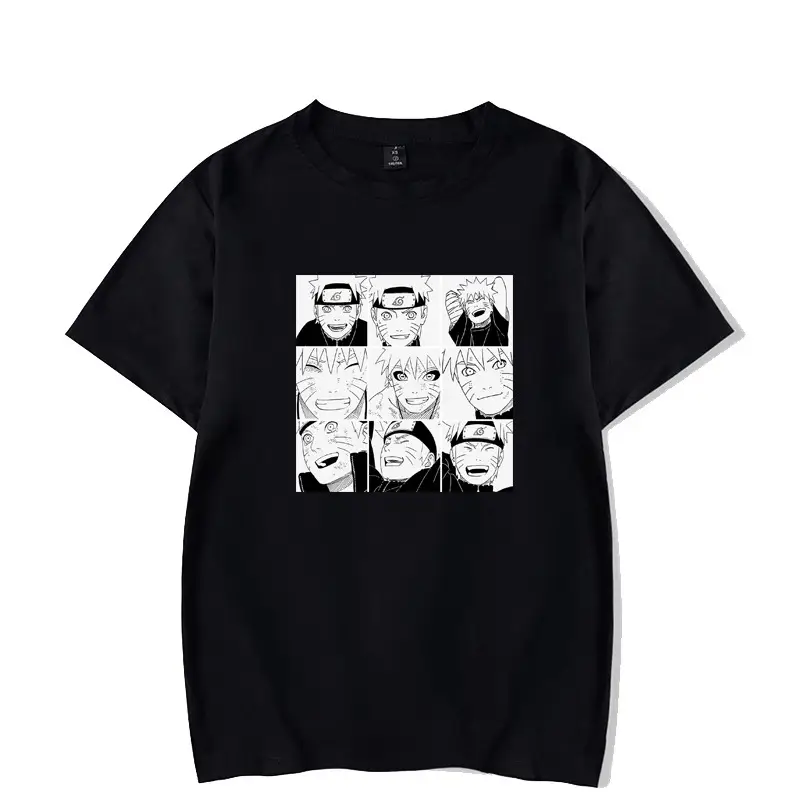 Naruto Sasuke Printed Black T-Shirt Unisex - Image 4