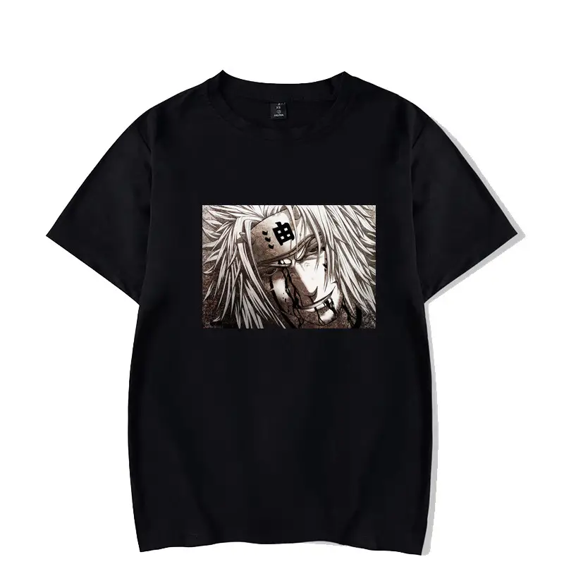 Naruto Sasuke Printed Black T-Shirt Unisex - Image 2