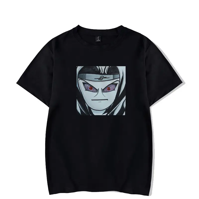Naruto Sasuke Printed Black T-Shirt Unisex - Image 6