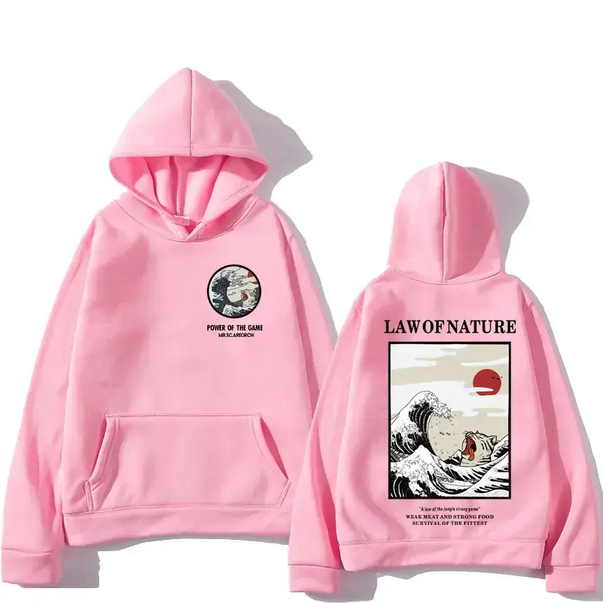 White Hoodie Set Japanese Design Cotton Streetwear - Image 9