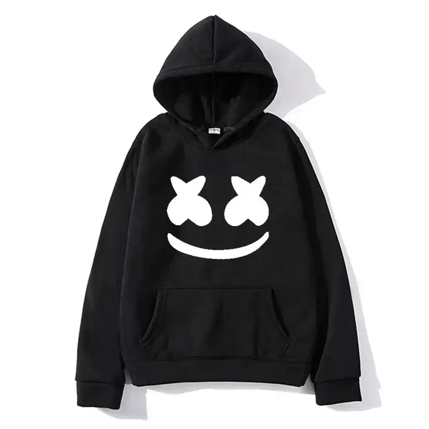 Men White Marshmello Hoodie Sweatshirt - Image 25