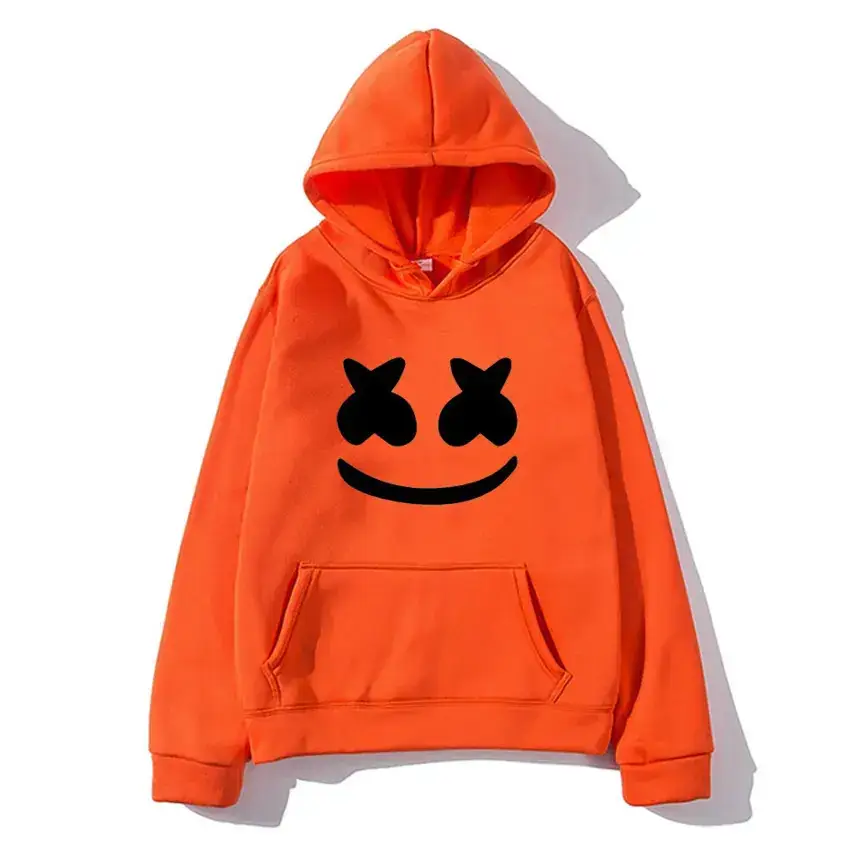 Men White Marshmello Hoodie Sweatshirt - Image 13