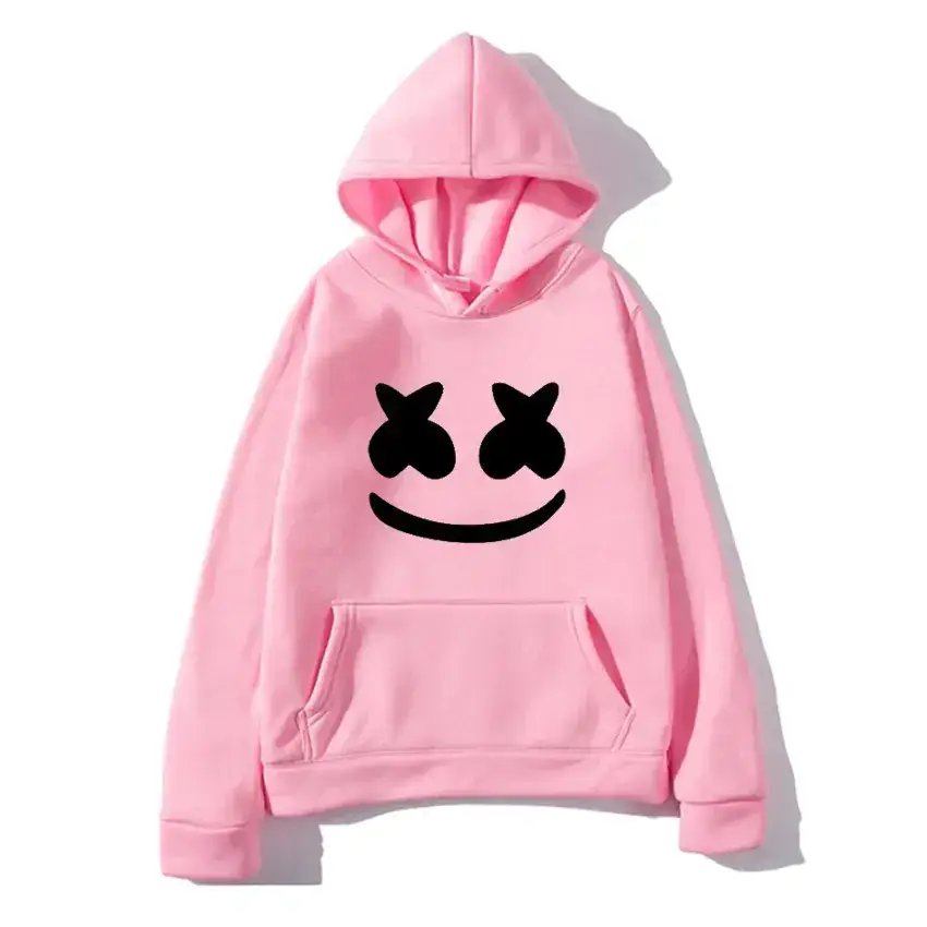 Men White Marshmello Hoodie Sweatshirt - Image 15