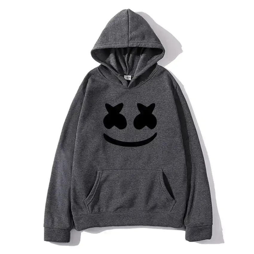 Men White Marshmello Hoodie Sweatshirt - Image 19