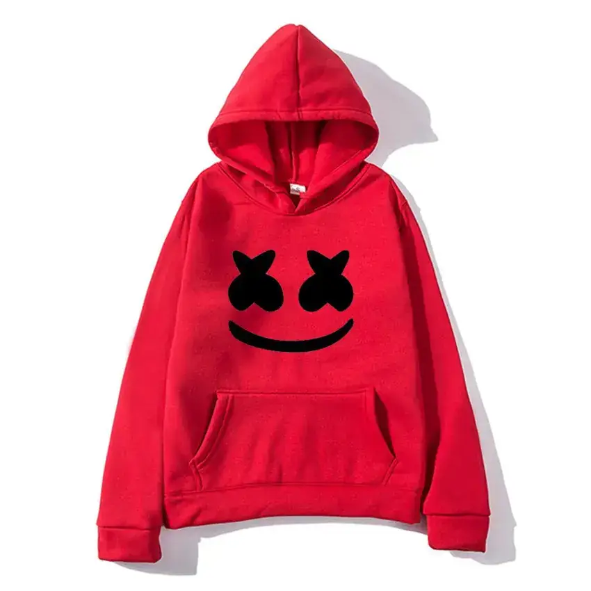 Men White Marshmello Hoodie Sweatshirt - Image 20