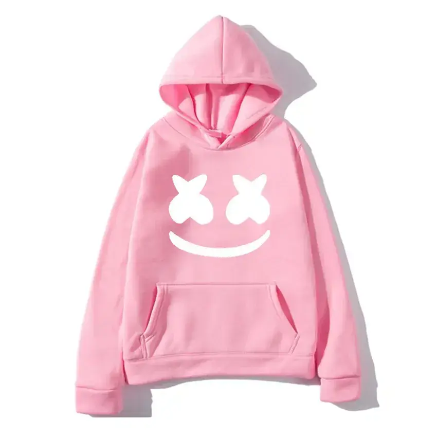 Men White Marshmello Hoodie Sweatshirt - Image 8