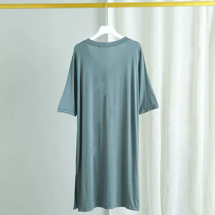 Women's Gray V-Neck Modal T-Shirt Large — feature 22