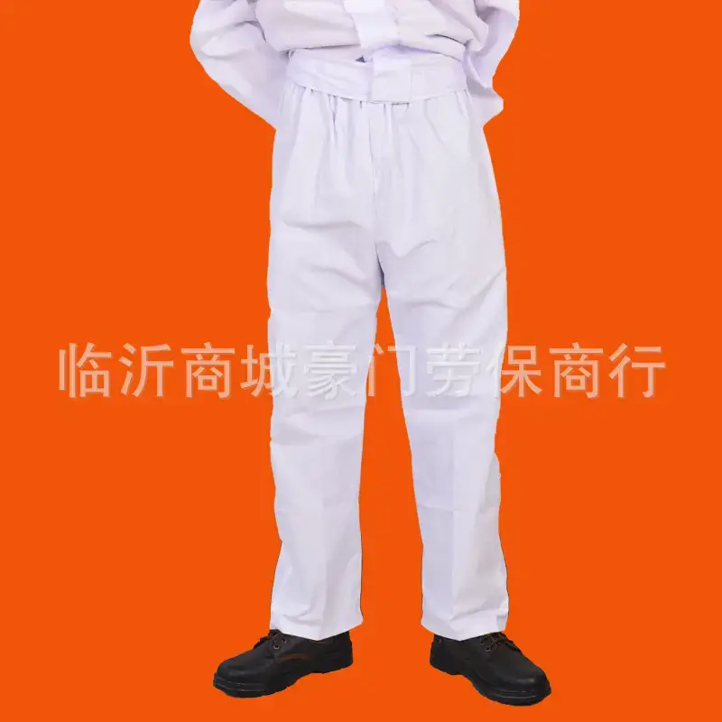 Wholesale One-Piece Split Clothing Catering Suit White - Image 4