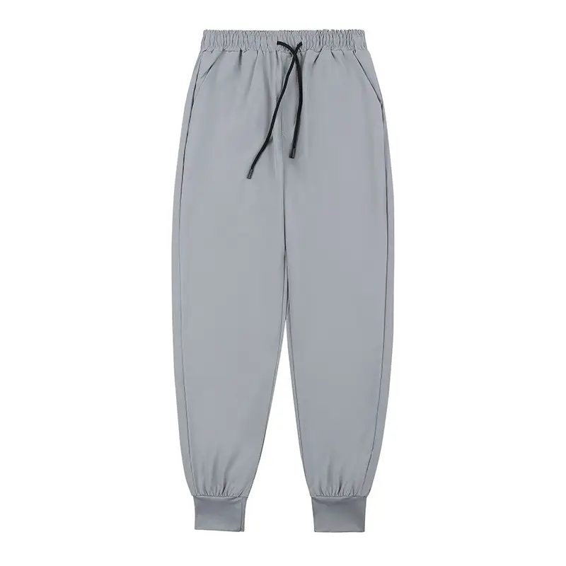 Men Grey Ankle Sweatpants Spring Autumn Loose Fit - Image 9