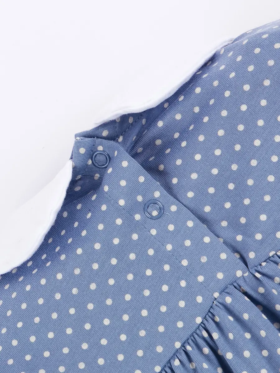 Girls Polka Dot Cotton Dress Short Sleeve Summer - Image 10
