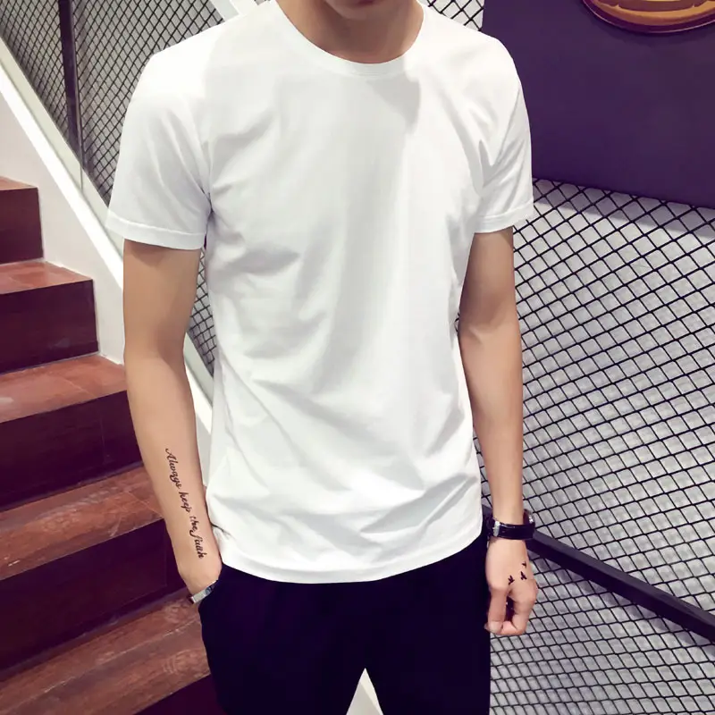 Men's 2020 Dark Purple Slim Fit T-Shirt - Image 5