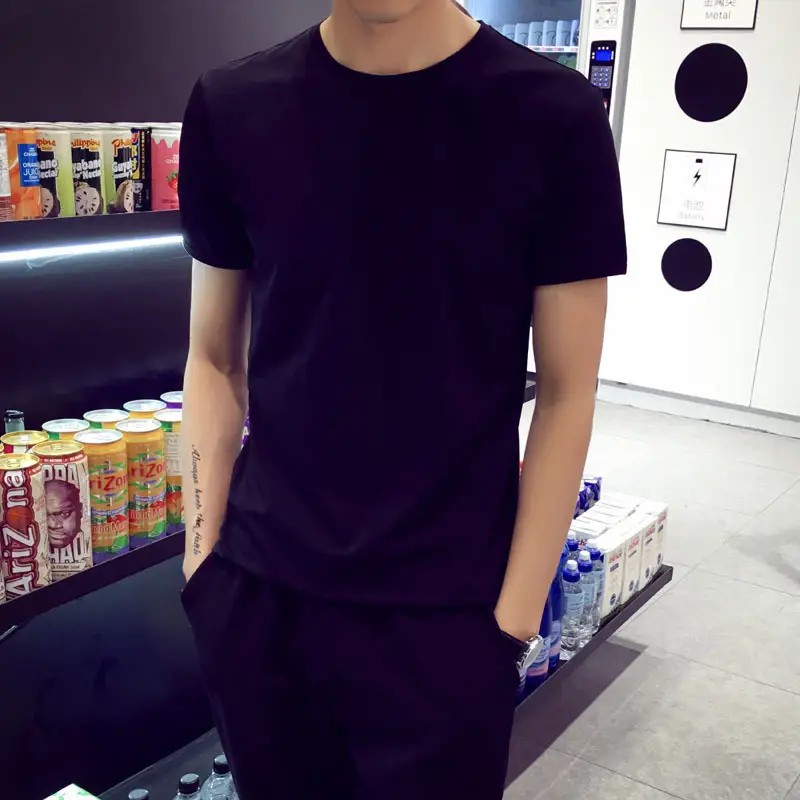 Men's 2020 Dark Purple Slim Fit T-Shirt - Image 2