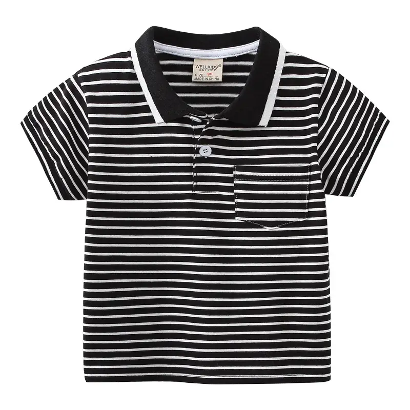 2023 Striped Hot Polo T-Shirt for Boys Men - Image 5