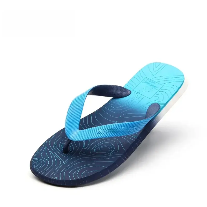 Vietnamese Men's Blue Gradient Beach Flip Flops 2026
