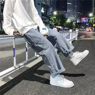 Men's Korean Style Long Sleeve Gradient Shirt Grey — feature 23