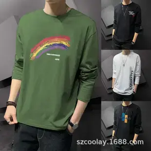 Men's Korean Style Long Sleeve Gradient Shirt Grey — feature 3