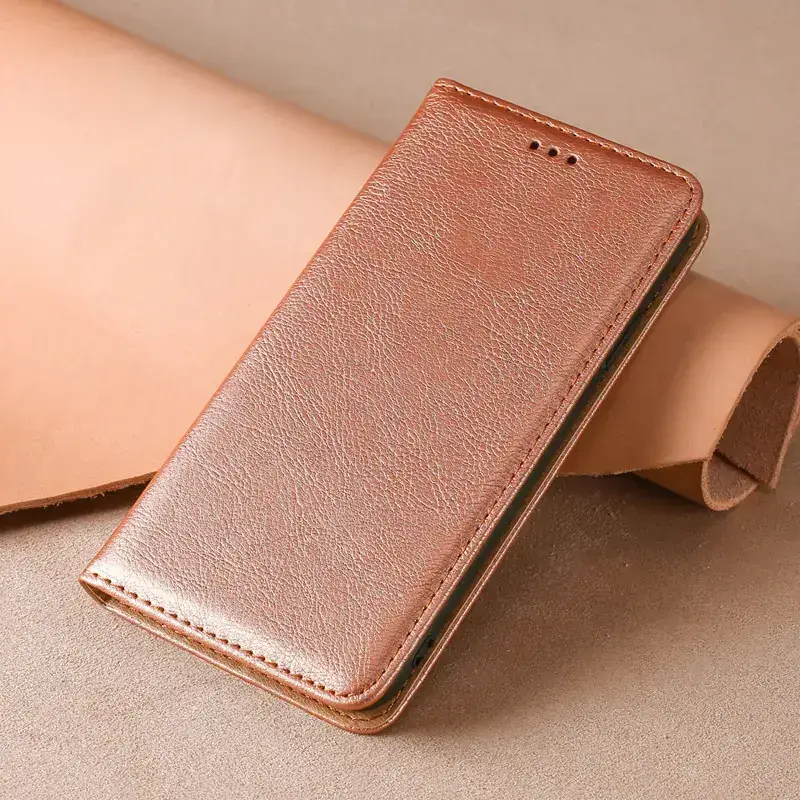 Black Leather Magnetic Phone Case S25 - Image 5