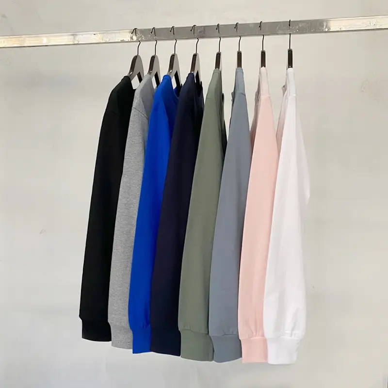 Men Black Cotton Long Sleeve T-Shirt Loose Fit