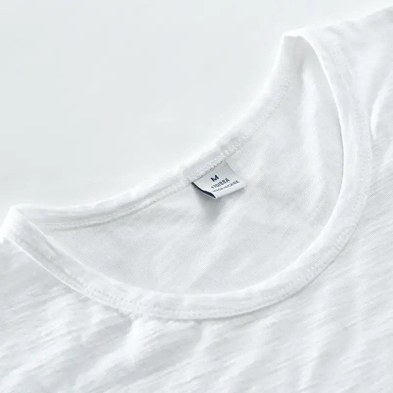 Men Grey Cotton T-Shirt Short Sleeve Crew Neck