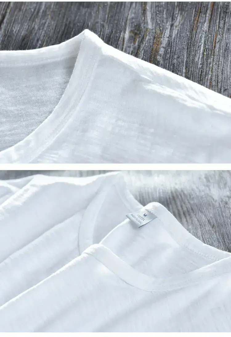 Men Grey Cotton T-Shirt Short Sleeve Crew Neck — feature 11