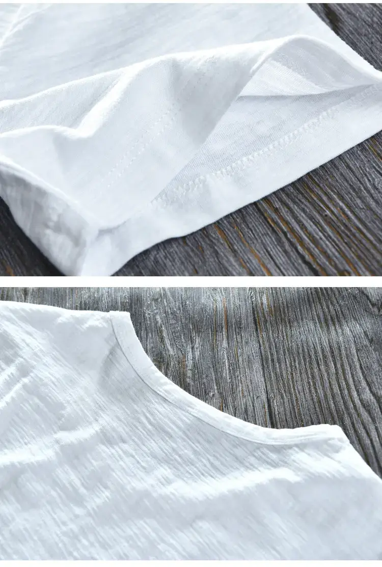Men Grey Cotton T-Shirt Short Sleeve Crew Neck — feature 12