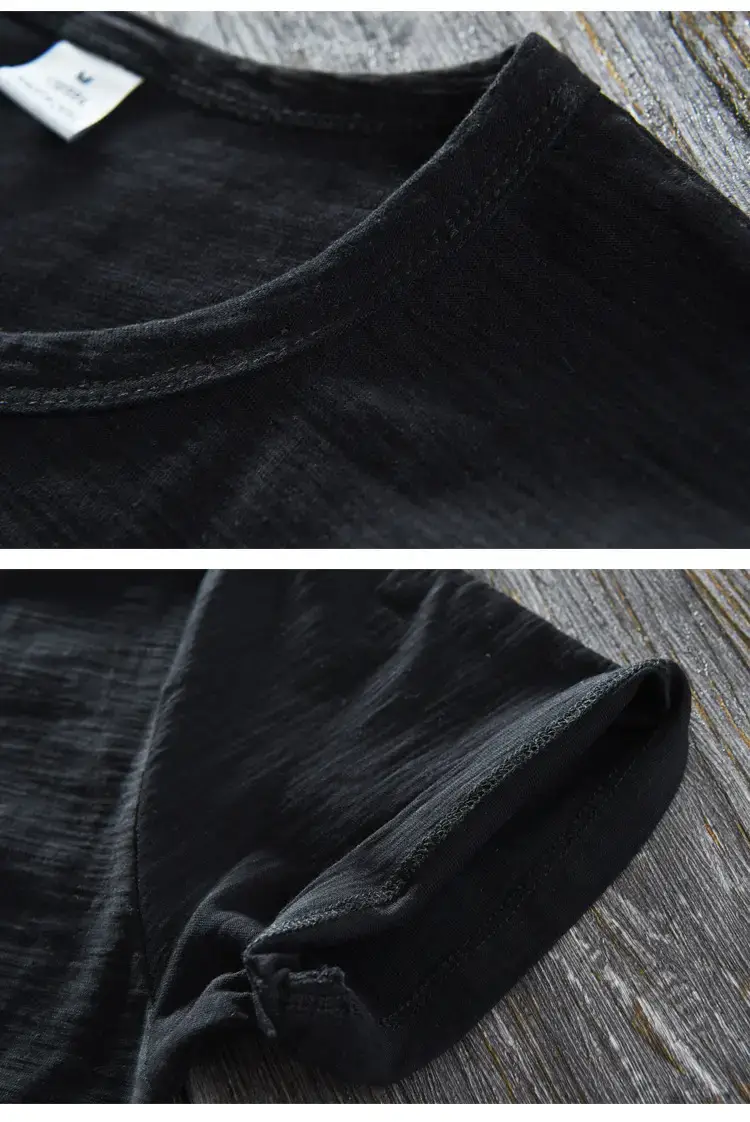 Men Grey Cotton T-Shirt Short Sleeve Crew Neck — feature 20