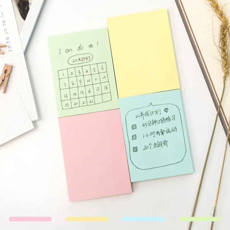 Deli Colored Sticky Notes Message Paper Convenient Sticky Notes Memo Paper Instant Sticky Notes High Aesthetic Value