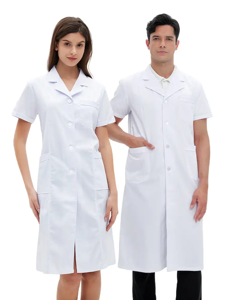 Doctor White Coat Long Sleeve Summer Dentist Uniform