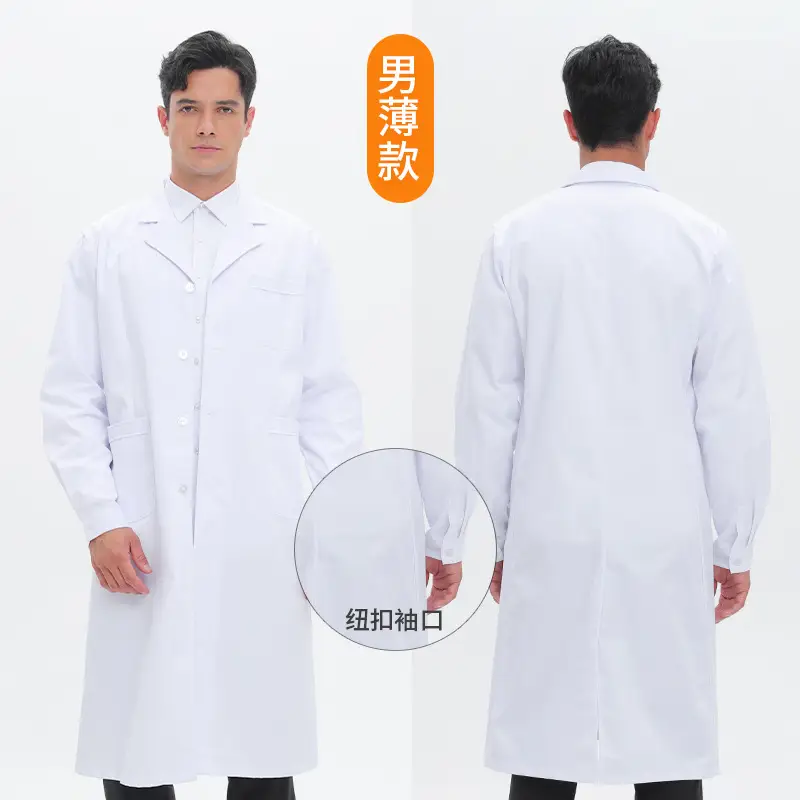 Doctor White Coat Long Sleeve Summer Dentist Uniform