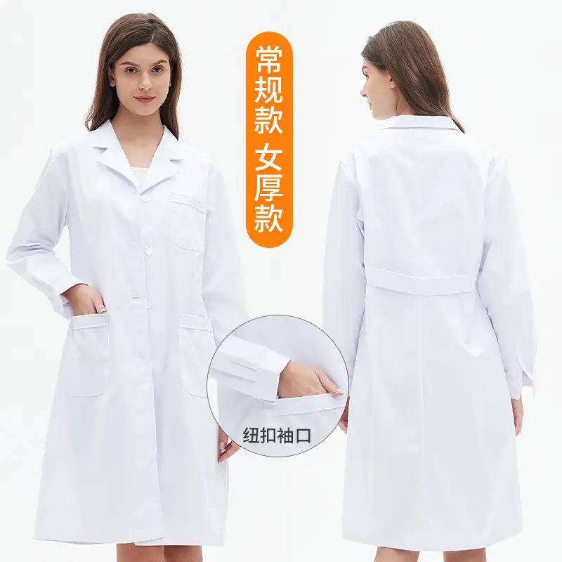 Doctor White Coat Long Sleeve Summer Dentist Uniform
