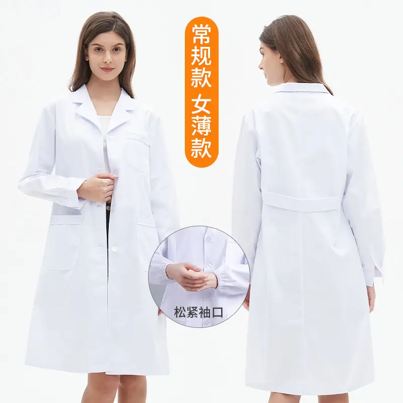 Doctor White Coat Long Sleeve Summer Dentist Uniform