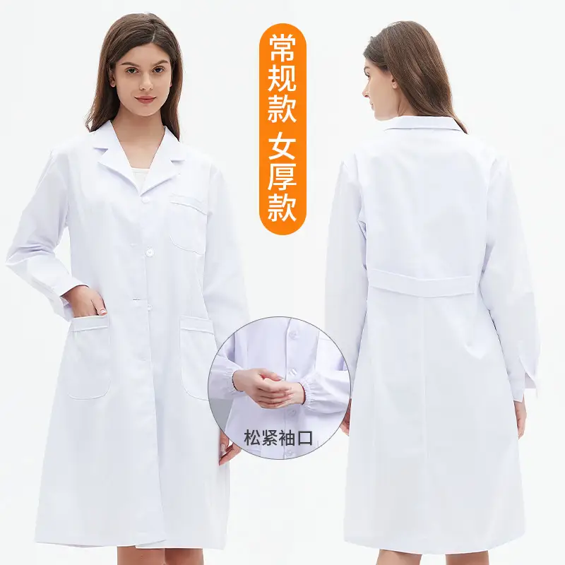 Doctor White Coat Long Sleeve Summer Dentist Uniform