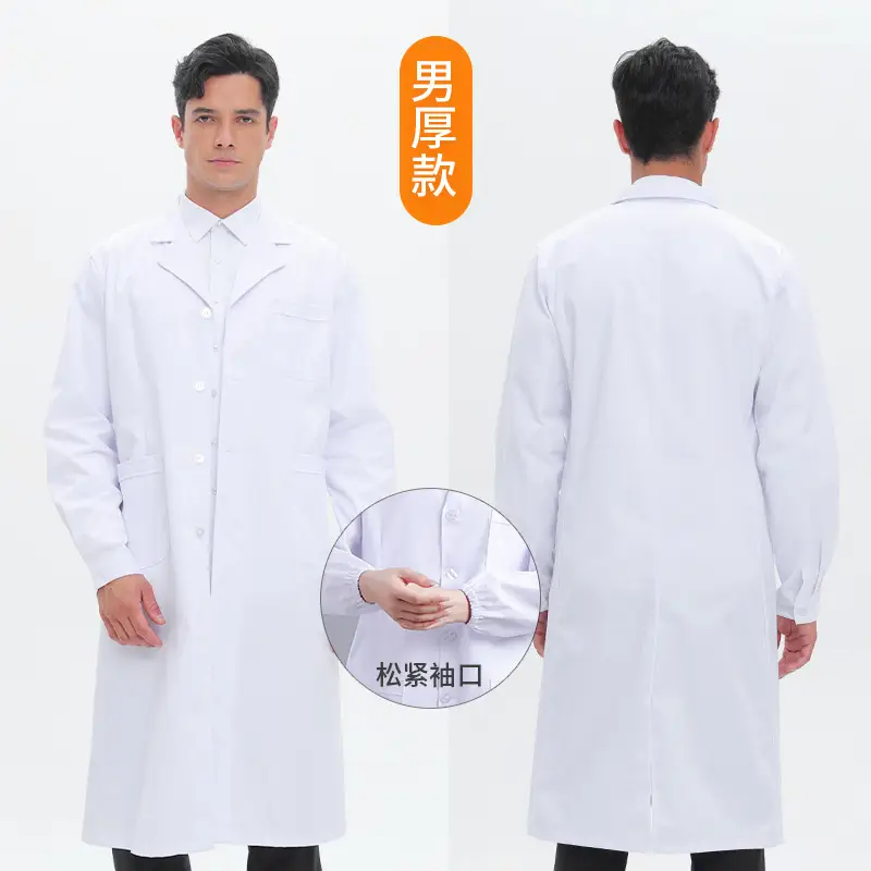 Doctor White Coat Long Sleeve Summer Dentist Uniform