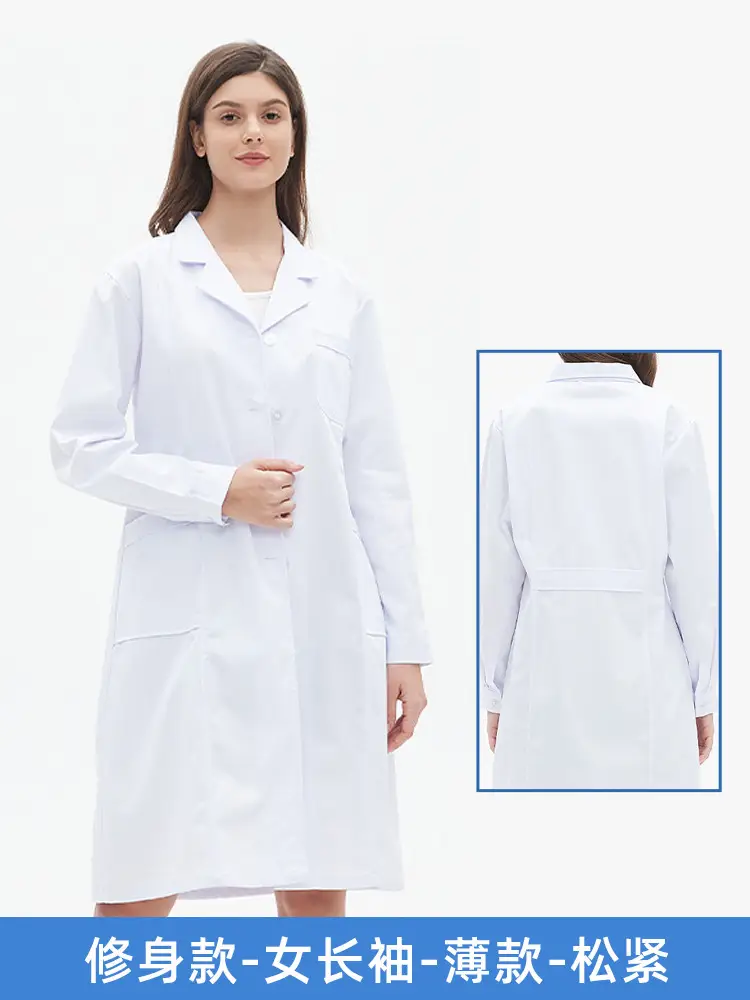 Doctor White Coat Long Sleeve Summer Dentist Uniform